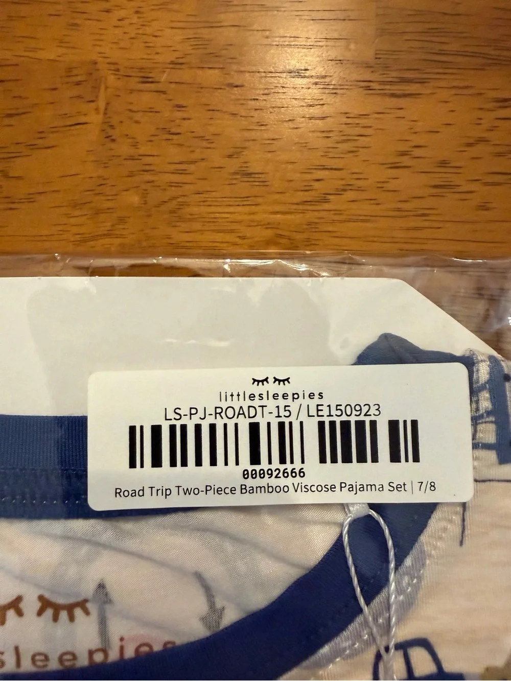 NIP Little Sleepies LS 7/8 Road Trip Bamboo Pajamas